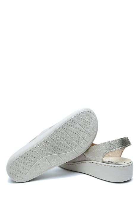 757270 Imac Dayana Kadın Dolgu Topuklu Anatomik Sandalet 35-41 Bej/Platino 26747/013 Beige
