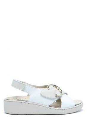 757280 Imac Dayana Kadın Dolgu Topuklu Anatomik Sandalet 35-41 Beyaz/Avorio 26736/001 Bianco