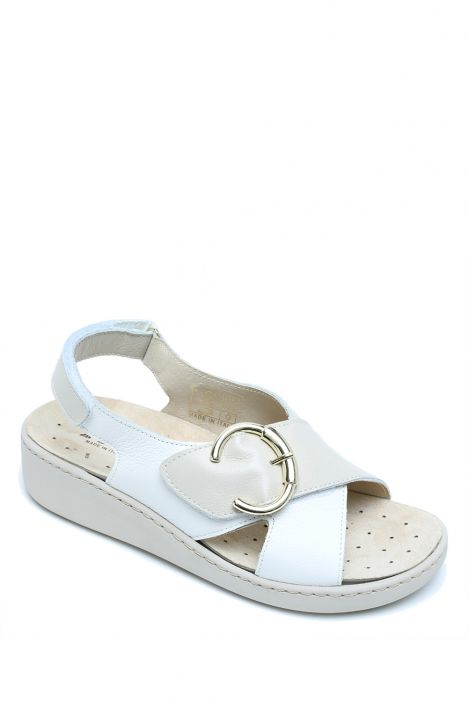 757280 Imac Dayana Kadın Dolgu Topuklu Anatomik Sandalet 35-41 Beyaz/Avorio 26736/001 Bianco