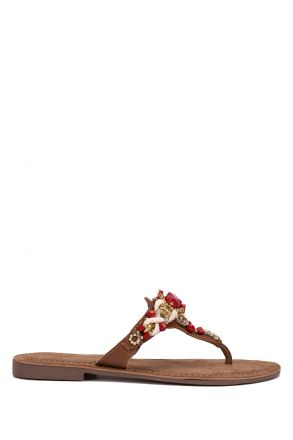 7601 Valleverde Kadın Terlik 35-41 Kırmızı / Rosso