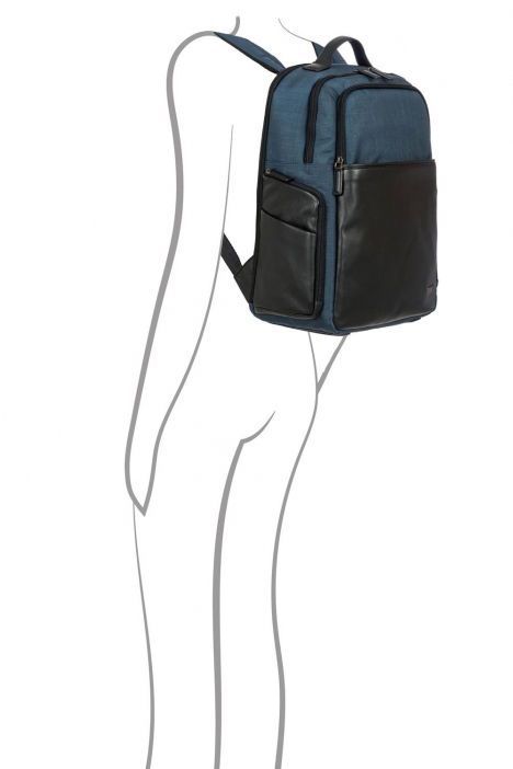 7701 Bric's Monza Sırt Çantası 35x45x17 cm Lacivert / Navy Blue