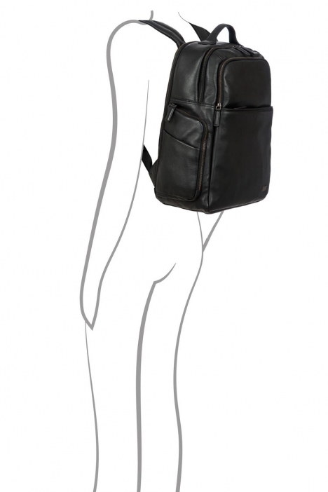 7701 Bric's Torino Sırt Çantası 35x45x17 cm Siyah / Black