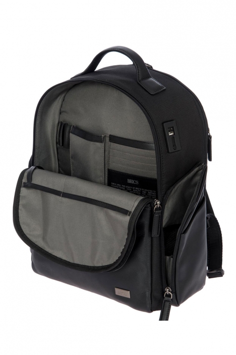 7702 Bric's Monza Sırt Çantası 32x40x16 cm Siyah / Black