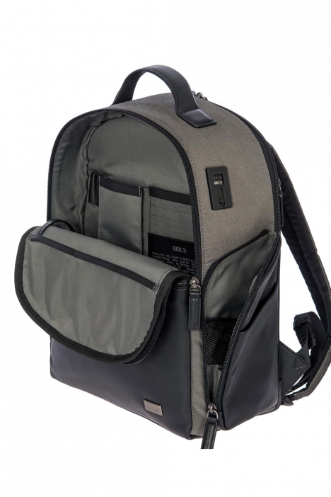 7702 Bric's Monza Sırt Çantası 32x40x16 cm Gri / Grey