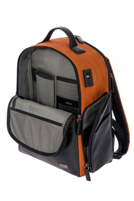 7702 Bric's Monza Sırt Çantası 32x40x16 cm Turuncu / Orange