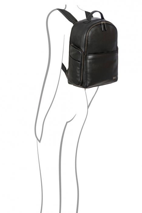 7702 Bric's Torino Sırt Çantası 32x40x16 cm Siyah / Black