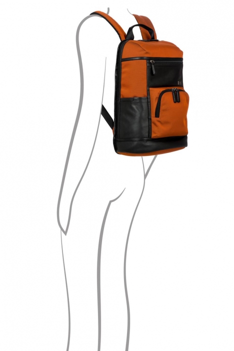 7703 Bric's Monza Sırt Çantası 30x43x18 cm Turuncu / Orange