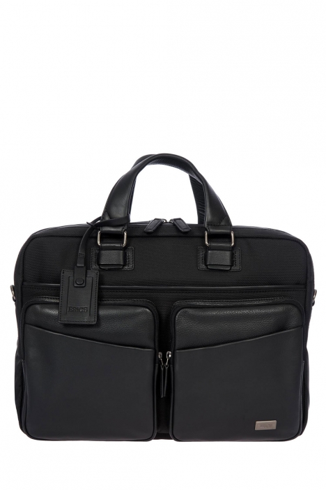 7704 Bric's Monza Evrak Çantası 40x28x13 cm Siyah / Black