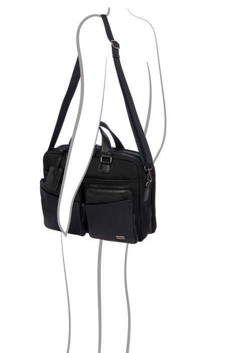 7704 Bric's Monza Evrak Çantası 40x28x13 cm Siyah / Black