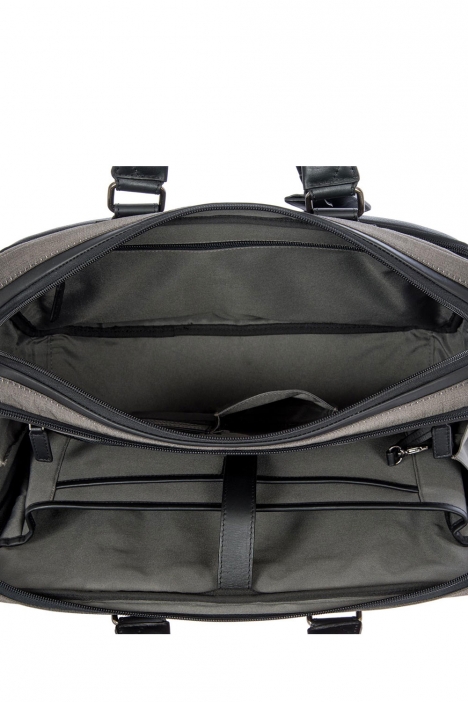 7704 Bric's Monza Evrak Çantası 40x28x13 cm Gri / Grey