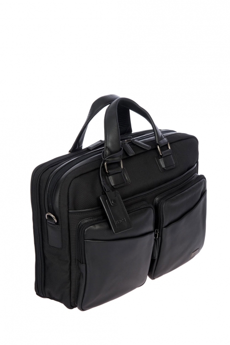 7704 Bric's Monza Evrak Çantası 40x28x13 cm Siyah / Black