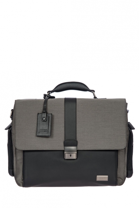 7706 Bric's Monza Evrak Çantası 40x30x17 cm Gri / Grey