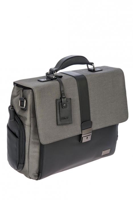 7706 Bric's Monza Evrak Çantası 40x30x17 cm Gri / Grey