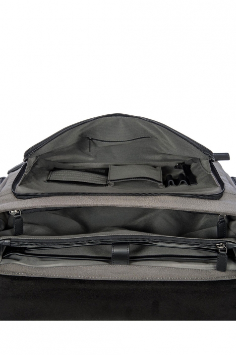7706 Bric's Monza Evrak Çantası 40x30x17 cm Gri / Grey