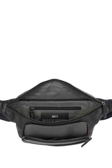 7715 Bric's Monza Bel Çantası 38x8x13 cm Siyah / Black