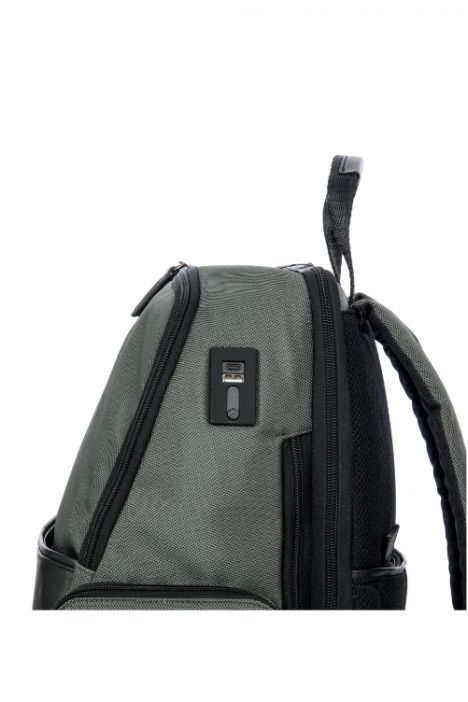 7721 Bric's Monza Sırt Çantası 34x43x19/25,5 cm Gri/Grey-Black - 652