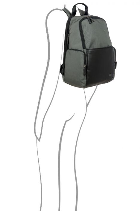 7721 Bric's Monza Sırt Çantası 34x43x19/25,5 cm Gri/Grey-Black - 652