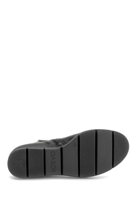 800501 Gabor Kadın Anatomik Deri Bot 4.0-7.5 001 Siyah/New Jersey (Micro) black