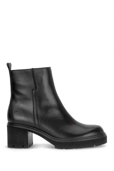 802201 Gabor Kadın Topuklu Deri Bot 4.0-7.5 002 Siyah/Foulardcalf(Micro) black
