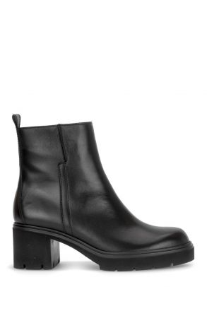 802201 Gabor Kadın Topuklu Deri Bot 4.0-7.5 002 Siyah/Foulardcalf(Micro) black