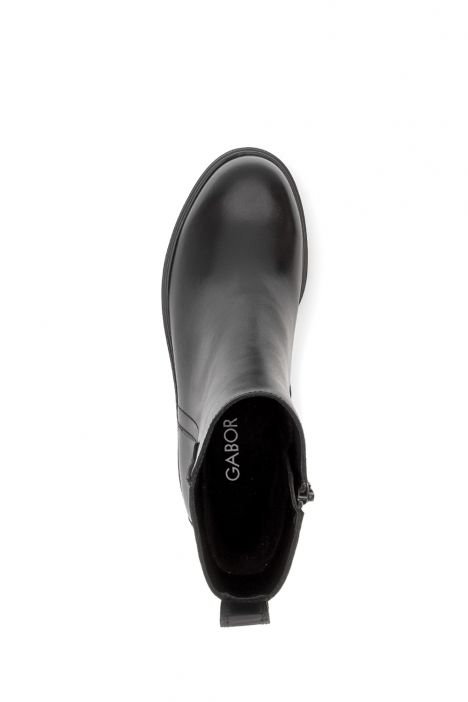 802201 Gabor Kadın Topuklu Deri Bot 4.0-7.5 002 Siyah/Foulardcalf(Micro) black