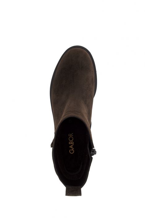 802201 Gabor Kadın Topuklu Deri Bot 4.0-7.5 001 Kahve/Dreamvelour (Micro) mocca