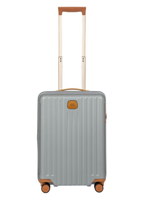8027 Bric's Capri Kabin Boy Valiz 38x55x23 cm Gri/Silver - 021