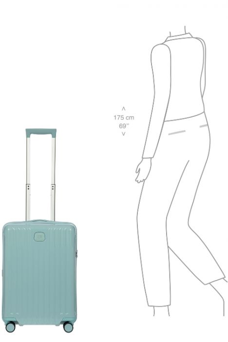 8027 Bric's Positano Kabin Boy Valiz 38x55x23 cm Açık Mavi/Light Blue - 319