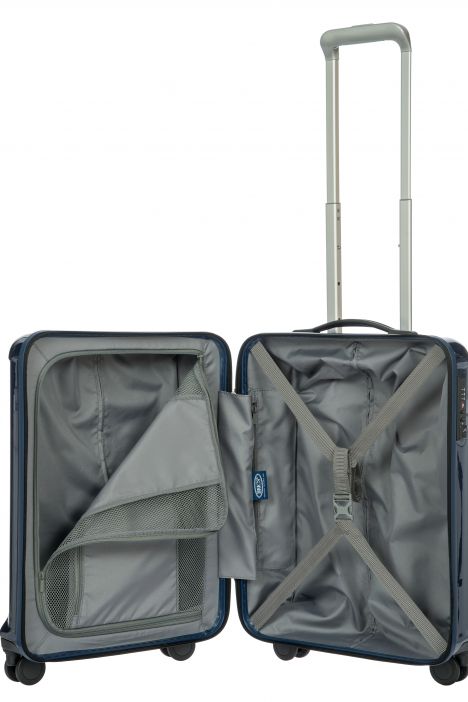 8027 Bric's Riccione Kabin Boy Valiz 40x55x23 cm BLUE - PARLAK