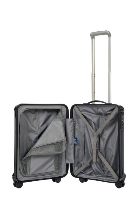 8029 Bric's Riccione Kabin Boy Valiz 40x55x20 cm BLACK - PARLAK