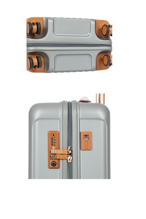 8031 Bric's Capri Körüklü Orta Boy Valiz 48x69x28/32 cm Gri/Silver - 021