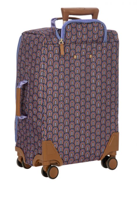 8117 Brics X-Travel Kabin Boy Valiz 36x55x23cm Mor Desenli/Pop - 949