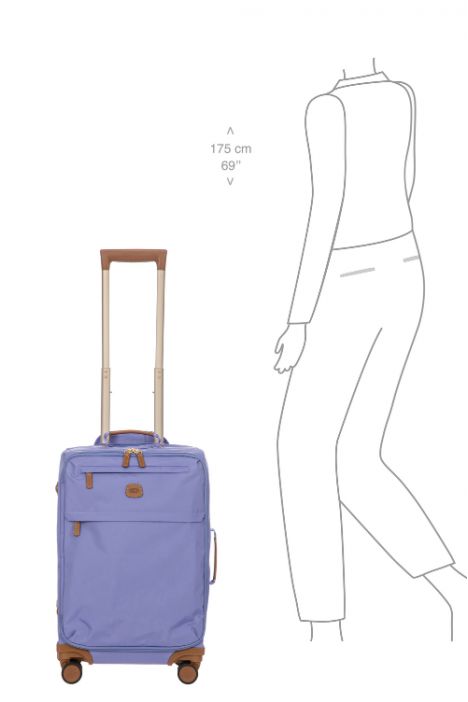 8117 Brics X-Travel Kabin Boy Valiz 36x55x23cm Lila / Violet - 195