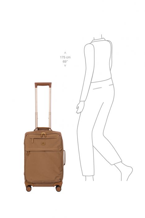 8117 Brics X-Travel Kabin Boy Valiz 36x55x23cm Kahve/Brownie - 865