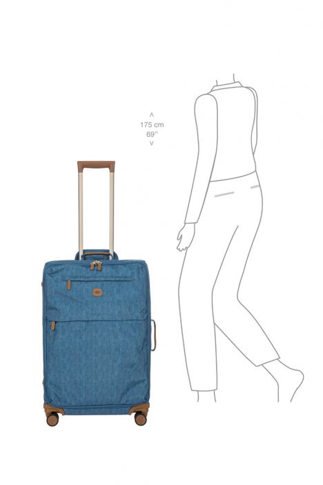 8139 Bric's X-Travel Orta Boy Valiz 44x71x25 cm Kot/Jeans - 447