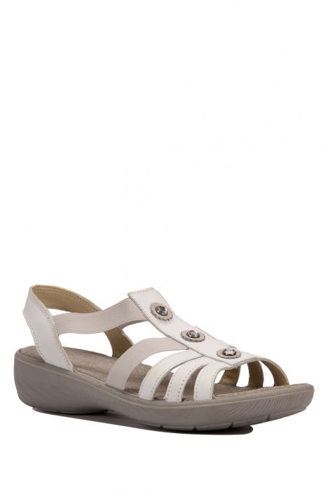 82705 Salamander Kadın Sandalet 35-41 Gri / Grey