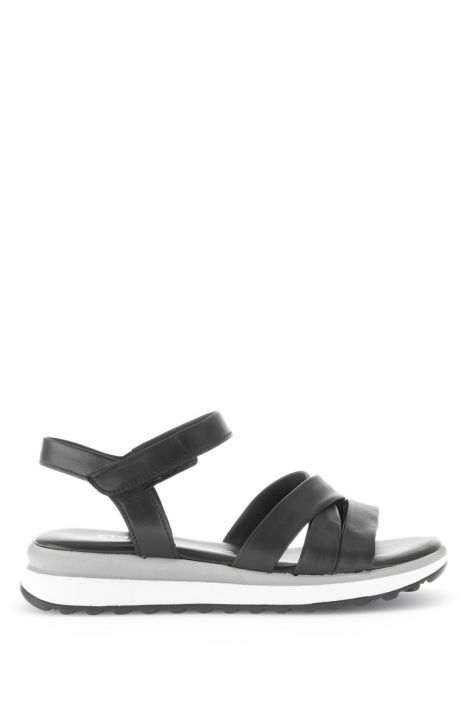 82844 Gabor Kadın Deri Sandalet 3.5-7.5 57 Siyah/Nappa (LDS) schwarz(Kork/schw)