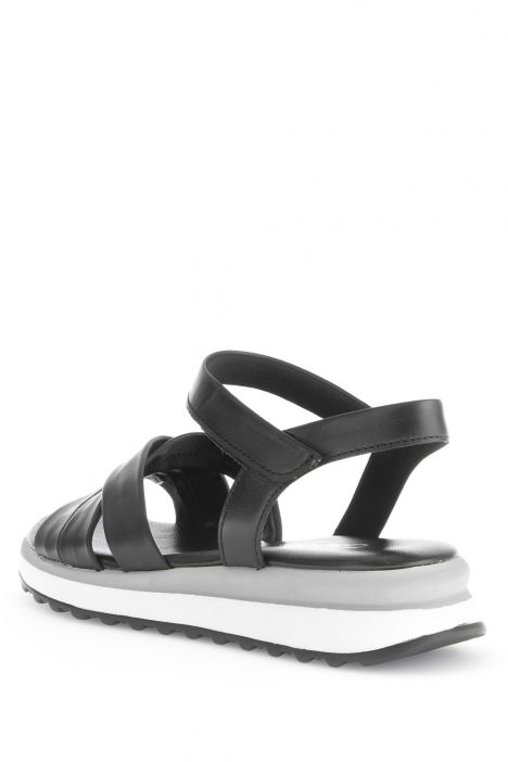 82844 Gabor Kadın Deri Sandalet 3.5-7.5 57 Siyah/Nappa (LDS) schwarz(Kork/schw)