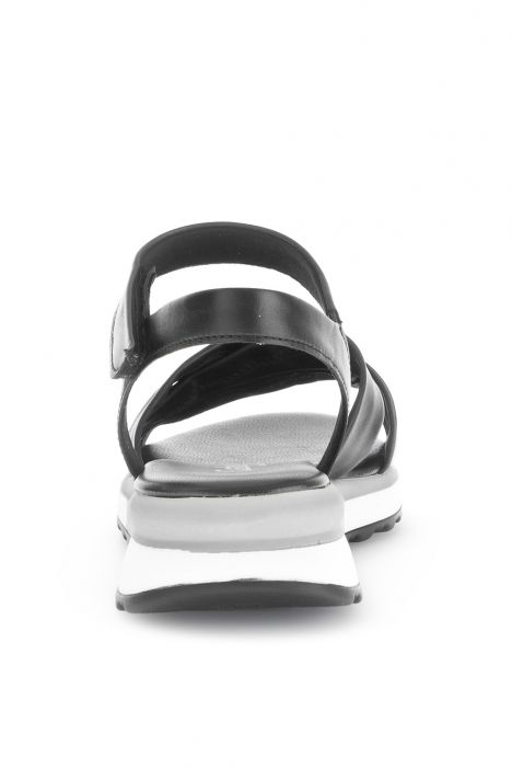 82844 Gabor Kadın Deri Sandalet 3.5-7.5 57 Siyah/Nappa (LDS) schwarz(Kork/schw)