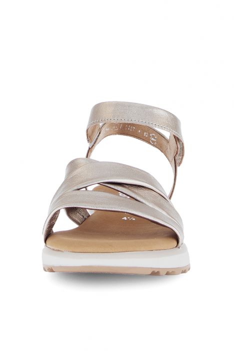 82844 Gabor Kadın Deri Sandalet 3.5-7.5 82 Platin/Satin Met. (LDS)