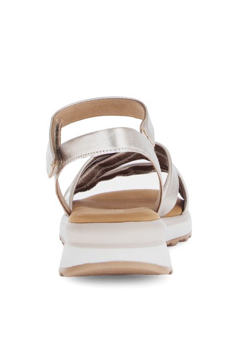 82844 Gabor Kadın Deri Sandalet 3.5-7.5 82 Platin/Satin Met. (LDS)