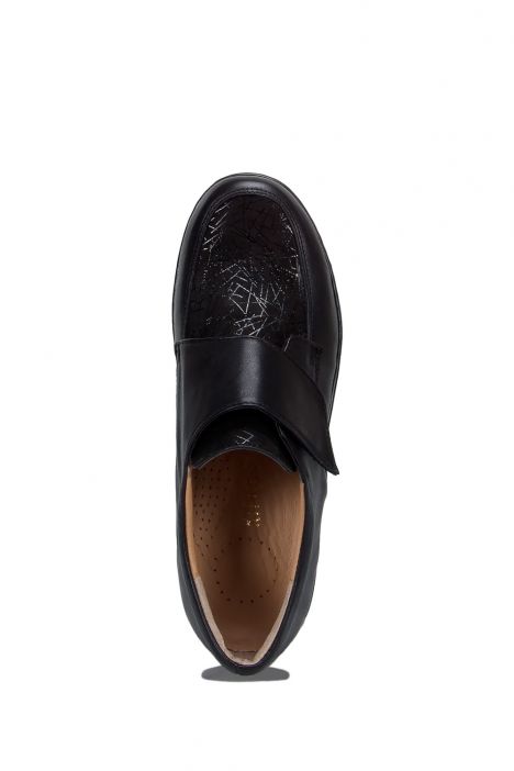 8287 Kifidis Kadın Cırtlı Deri Anatomik Ayakkabı 36-41 Siyah / Black - 130-453