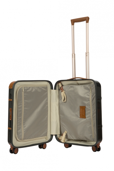 8303 Bric's Bellagio Orta Boy Valiz 48x70,5x27 cm Siyah - Kahverengi / Black - Brown