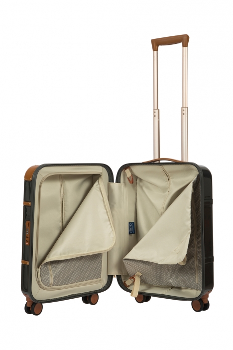 8303 Bric's Bellagio Orta Boy Valiz 48x70,5x27 cm Siyah - Kahverengi / Black - Brown