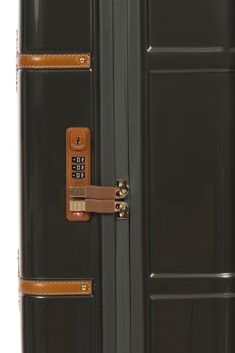 8303 Bric's Bellagio Orta Boy Valiz 48x70,5x27 cm Siyah - Kahverengi / Black - Brown
