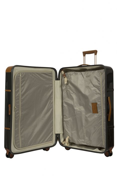 8305 Bric's Bellagio Ekstra Büyük Boy Valiz 56x82x30 cm Siyah - Kahverengi / Black - Brown
