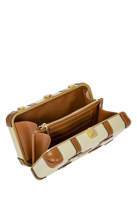 8370 Bellagio El ve Omuz Çantası 20x12x6 cm Krem/Cream - 014
