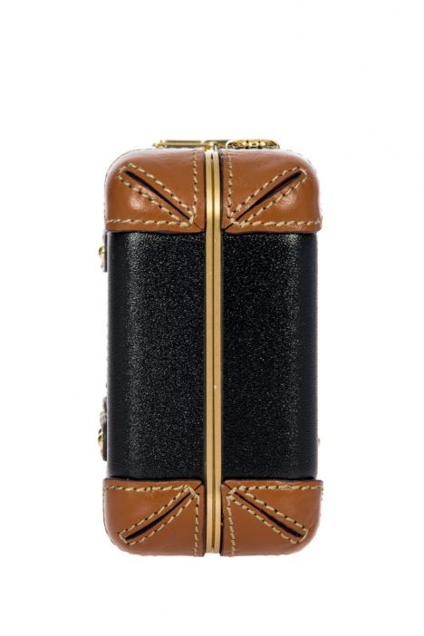 8370 Bellagio El ve Omuz Çantası 20x12x6 cm Siyah-Kahverengi/Black-Brown