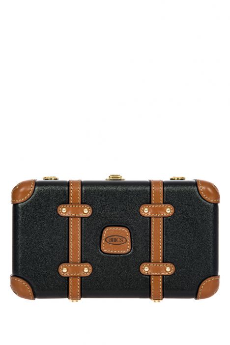 8370 Bellagio El ve Omuz Çantası 20x12x6 cm Siyah-Kahverengi/Black-Brown