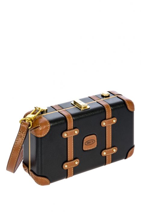 8370 Bellagio El ve Omuz Çantası 20x12x6 cm Siyah-Kahverengi/Black-Brown